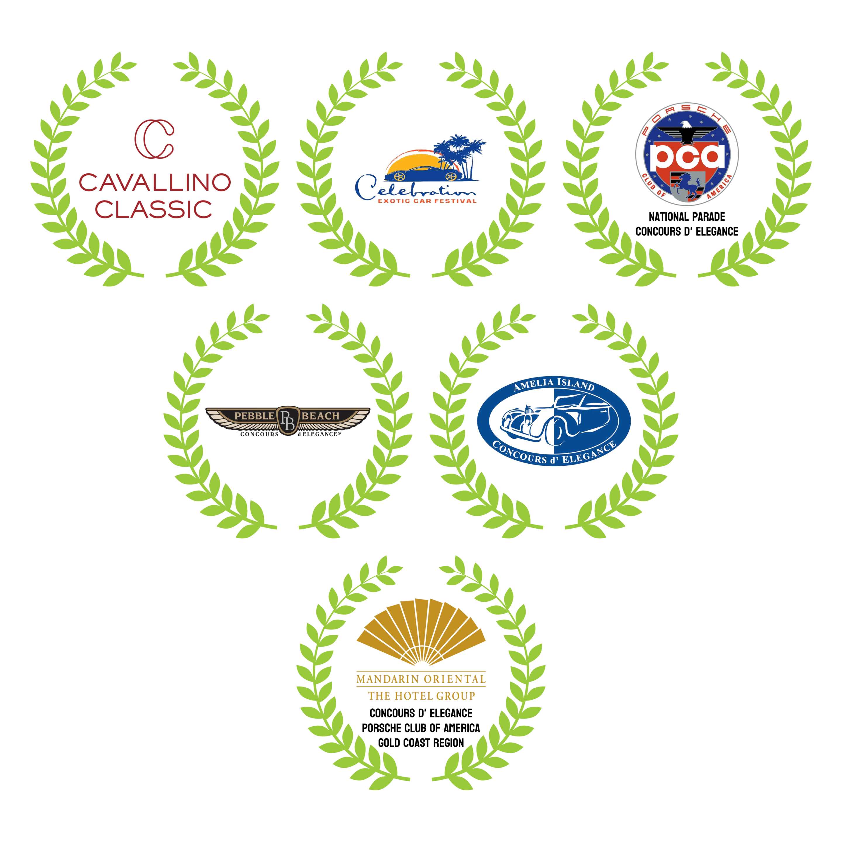 Wreaths with Awards